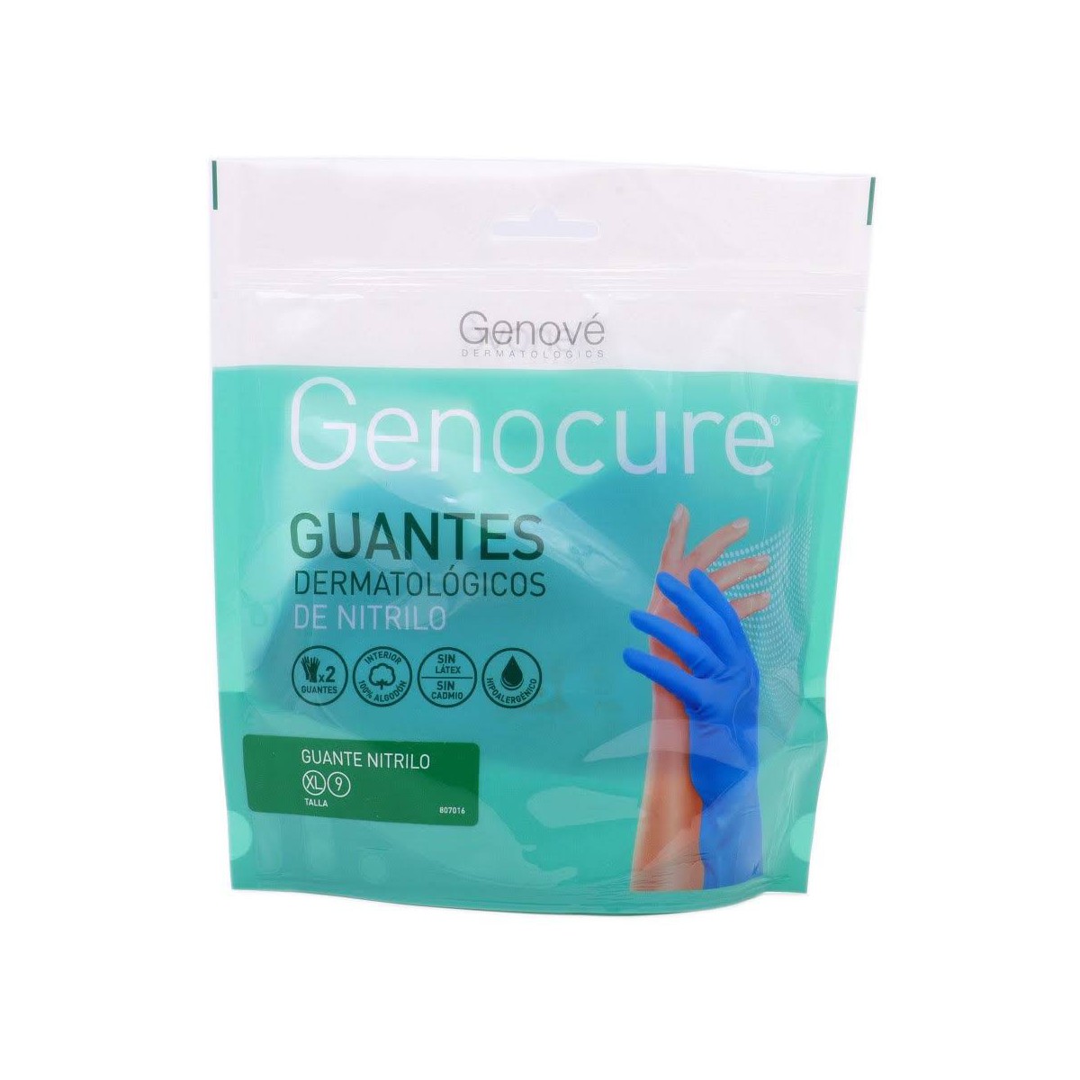 genocure guantes de nitrilo talla xl 9