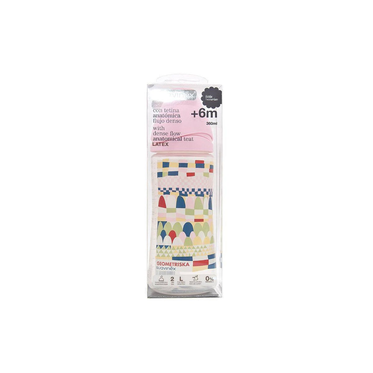 suavinex biberon boca ancha latex anatomica 360 ml