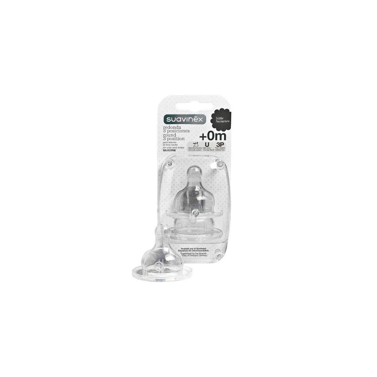 suavinex tetina silicona 3 posiciones boca ancha