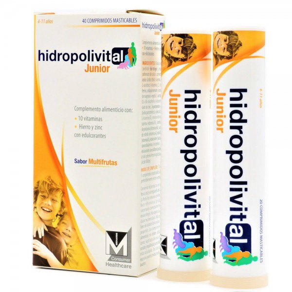 hidropolivital junior 40 comprimidos
