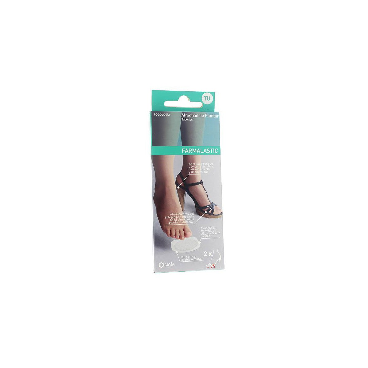 farmalastic almohadilla plantar tacones