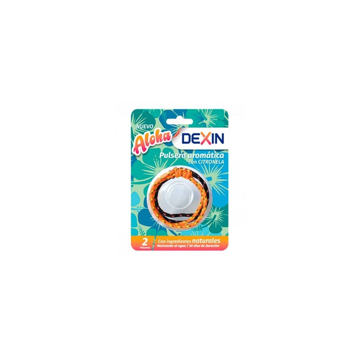 dexin pulsera aloha antimosquitos 2 unidades