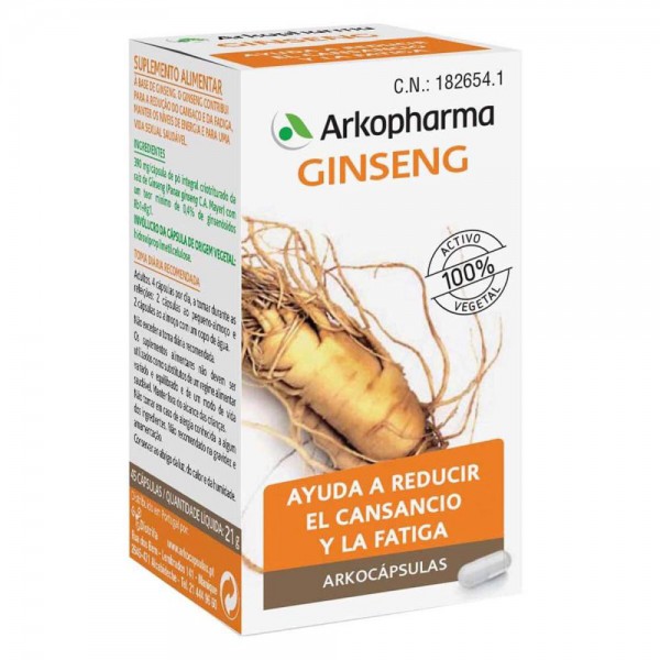 arkopharma ginseng 45 capsulas