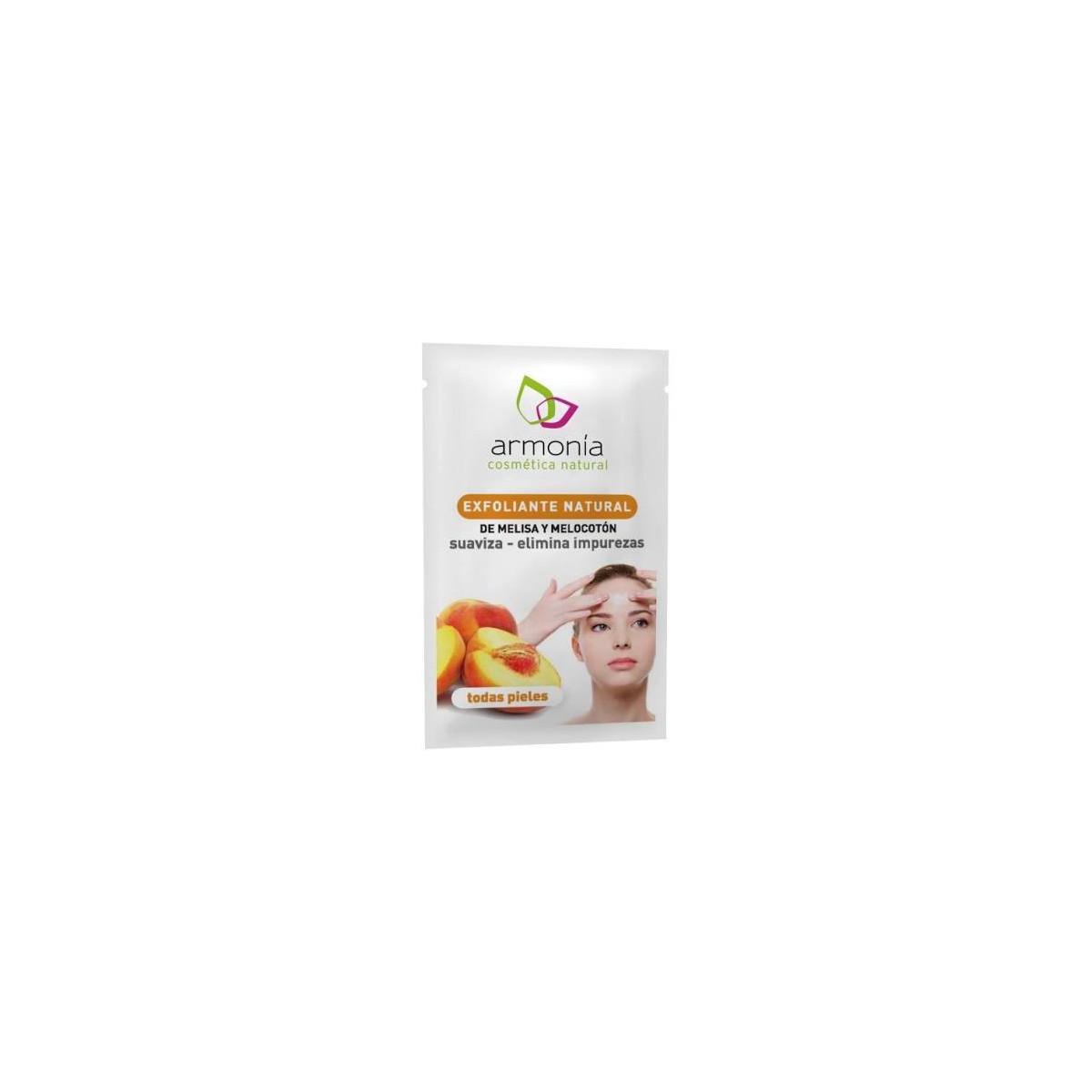 exfoliante de melisa y melocoton 11gr armonia