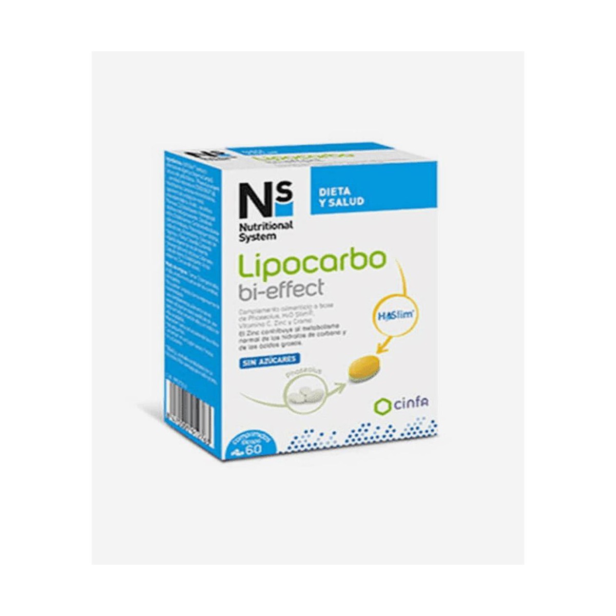 ns lipocarbo bi effect 60 comprimidos