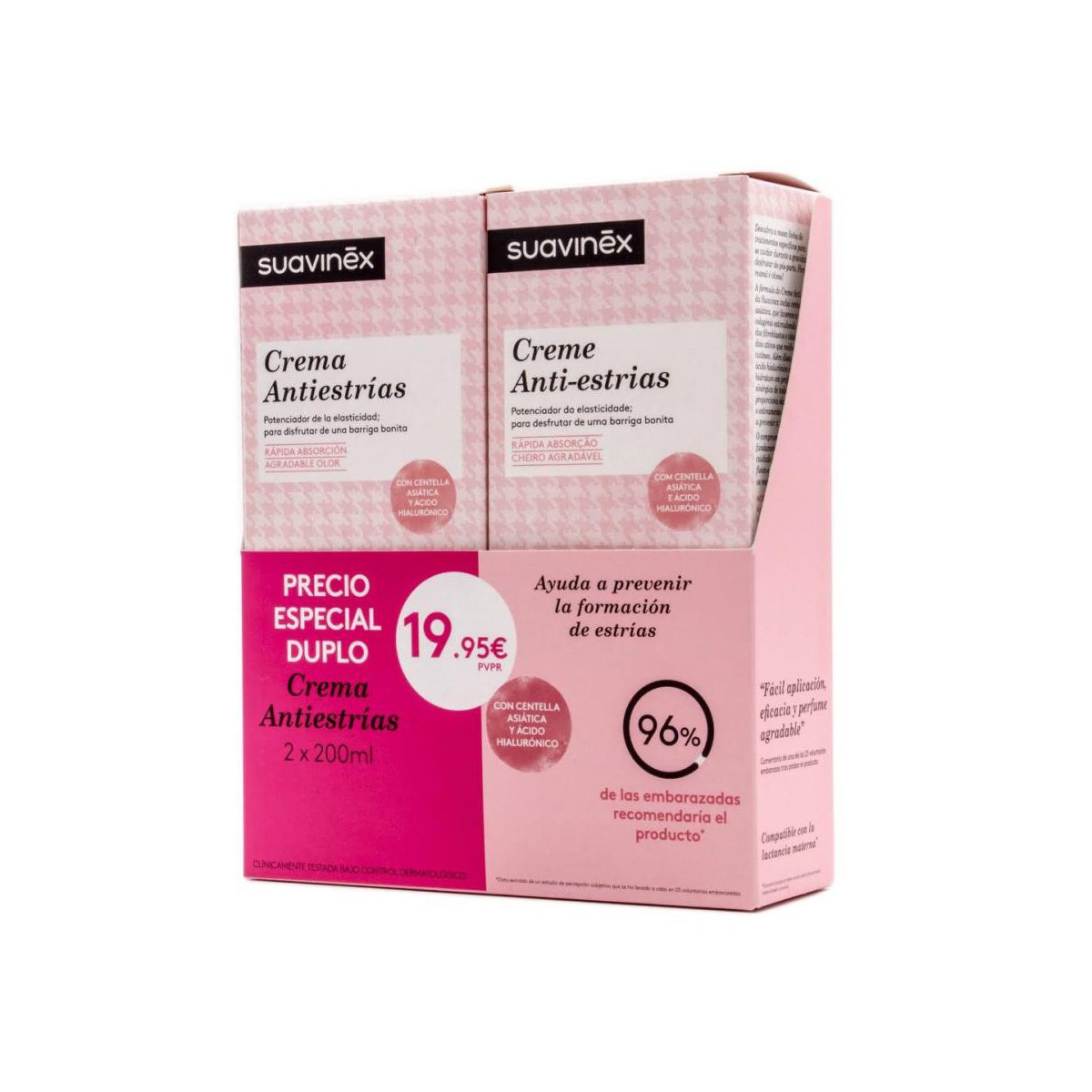 suavinex crema antiestrias duplo 200 ml